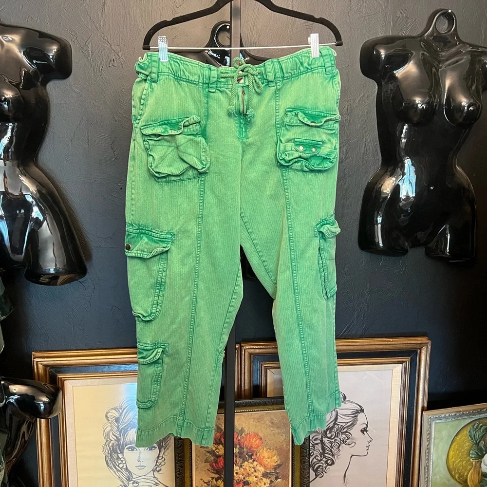Free People Tahiti cargo pants Sz Medium - Picture 2 of 8